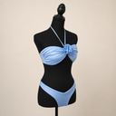 Blue Rose Bikini Set