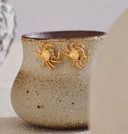 Golden Crab Earrings