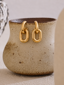 Gold Link Earrings