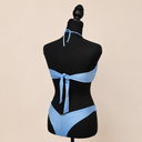 Blue Rose Bikini Set